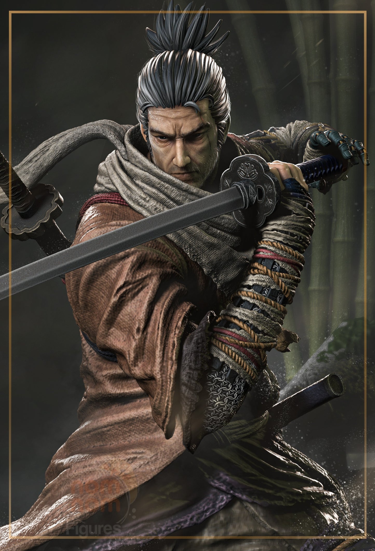 Sekiro - The One Armed Wolf from Sekiro: Shadows Die Twice - 3D Resin 16k Print