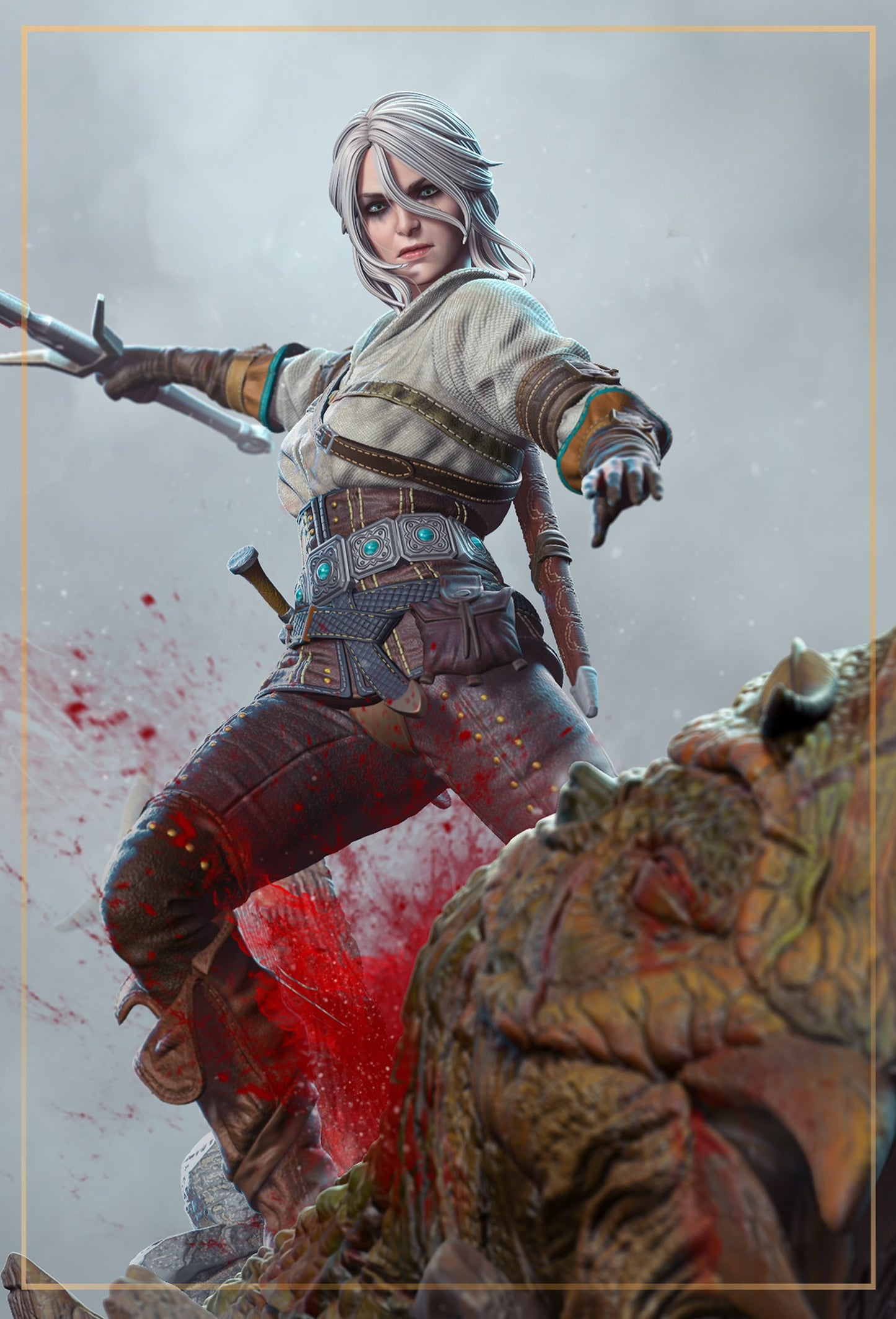 Ciri - The Witcher - 3D Resin 16k Print