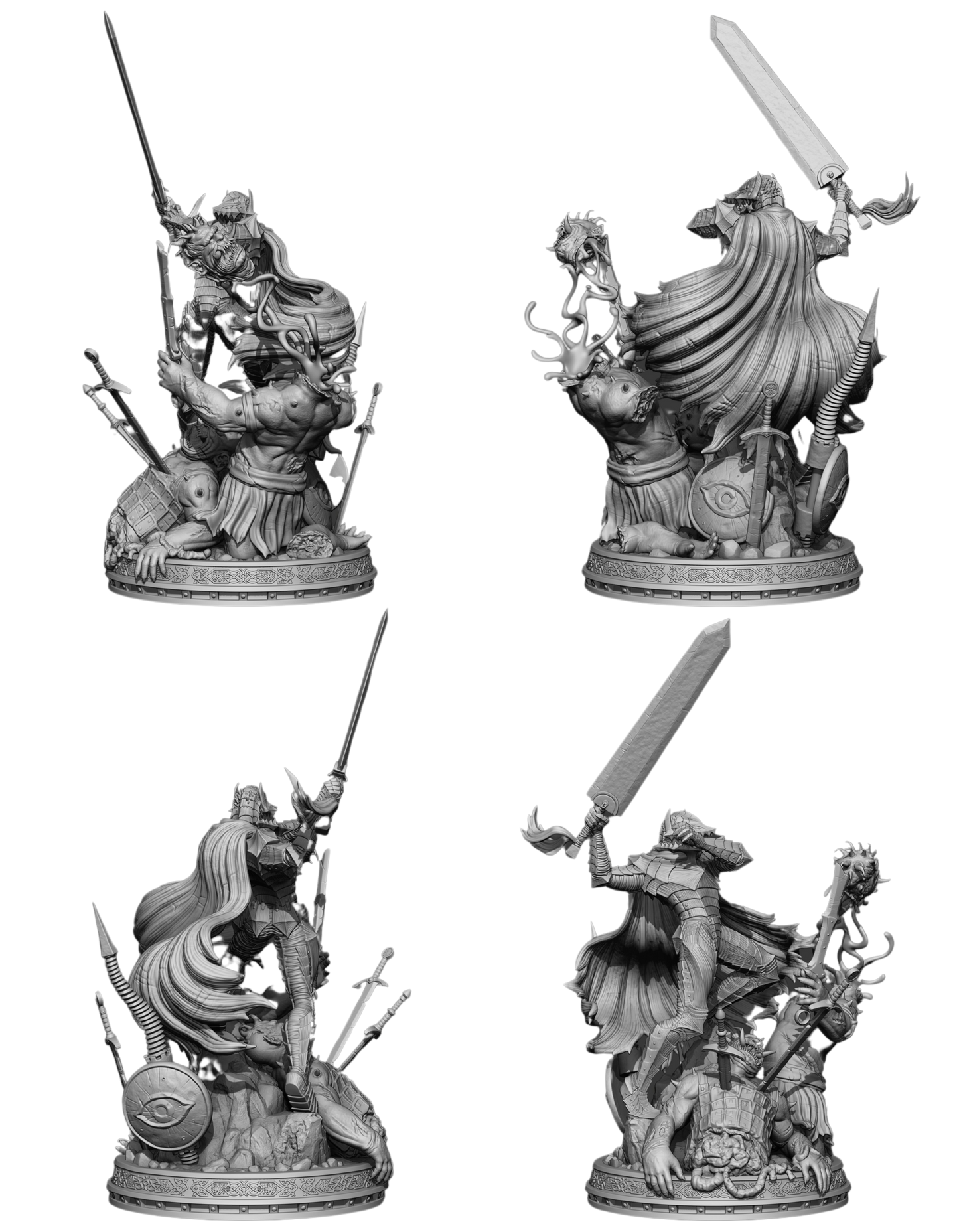 Guts - The Black Swordsman from Berserk - 3D Resin 16k Print
