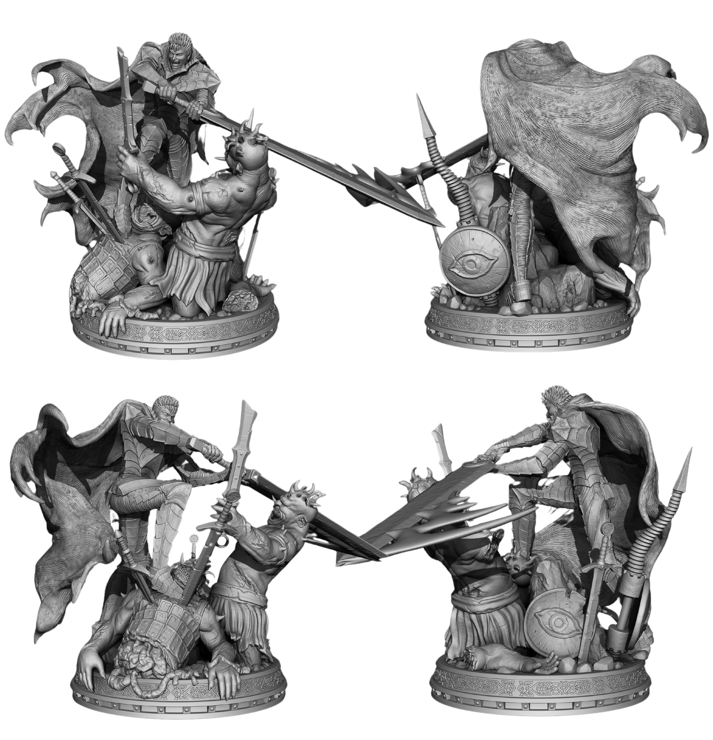 Guts - The Black Swordsman from Berserk - 3D Resin 16k Print