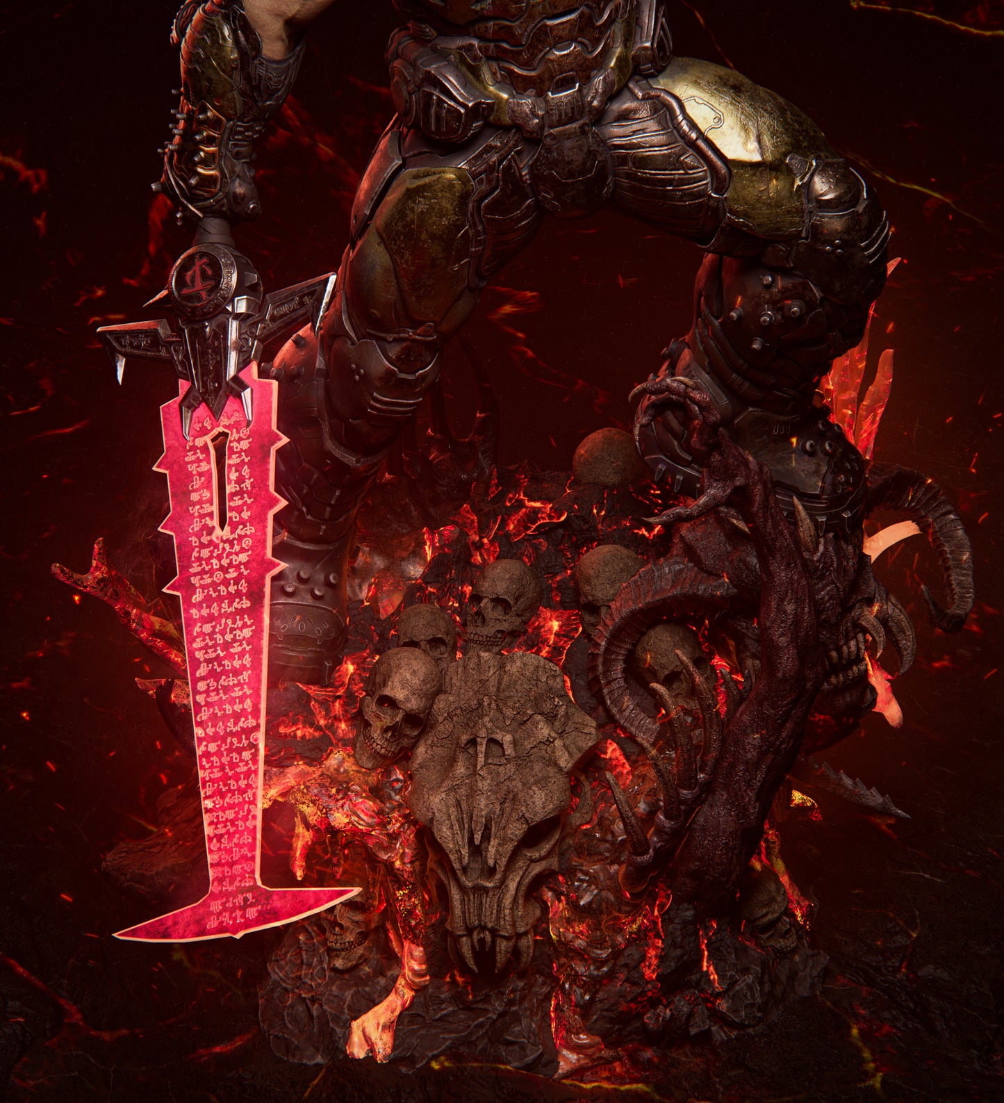 Doom Slayer - Doom - 3D Resin Print 16K Detail