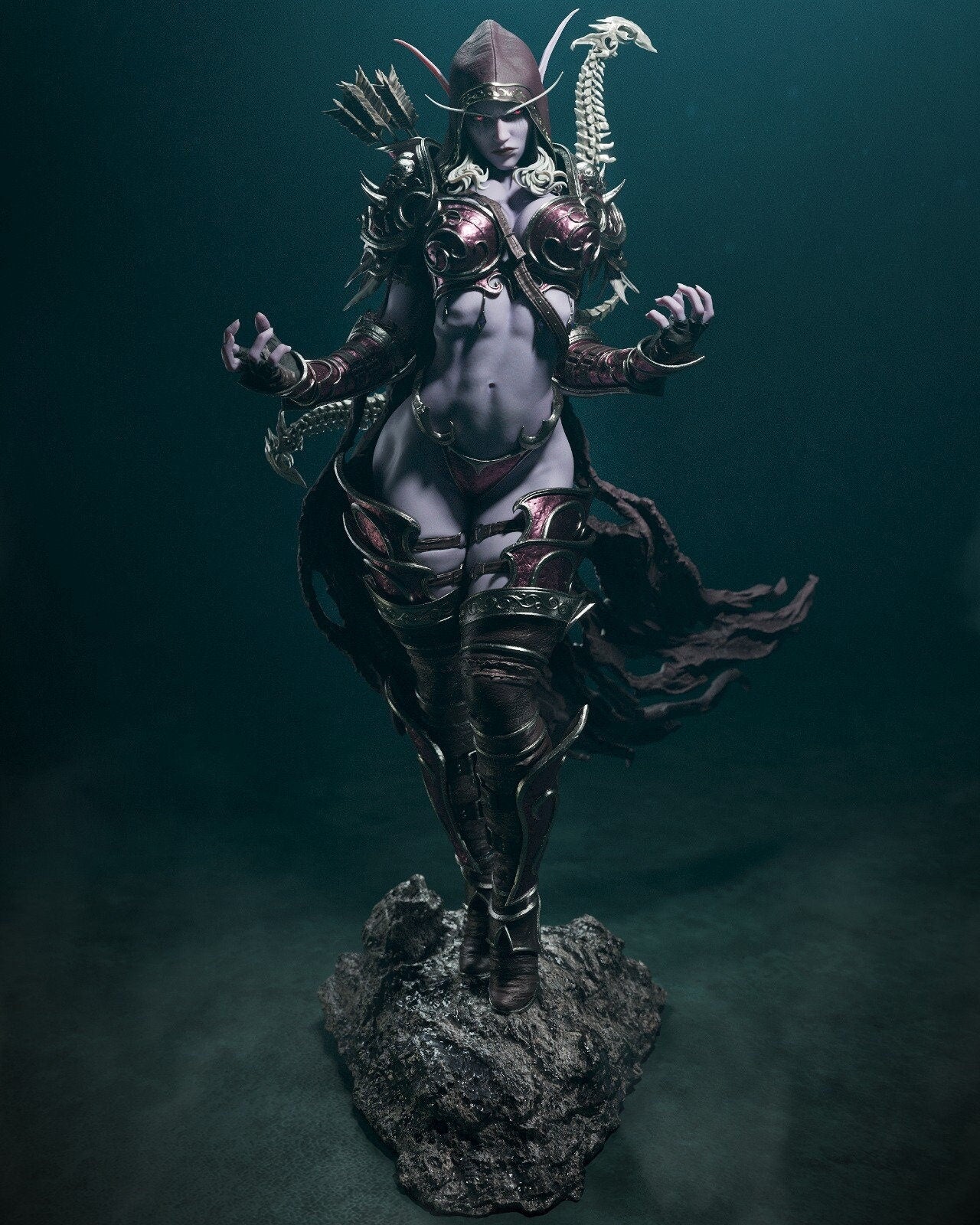Sylvanas - The Banshee Queen from World of Warcraft - 3D Resin 16k Print