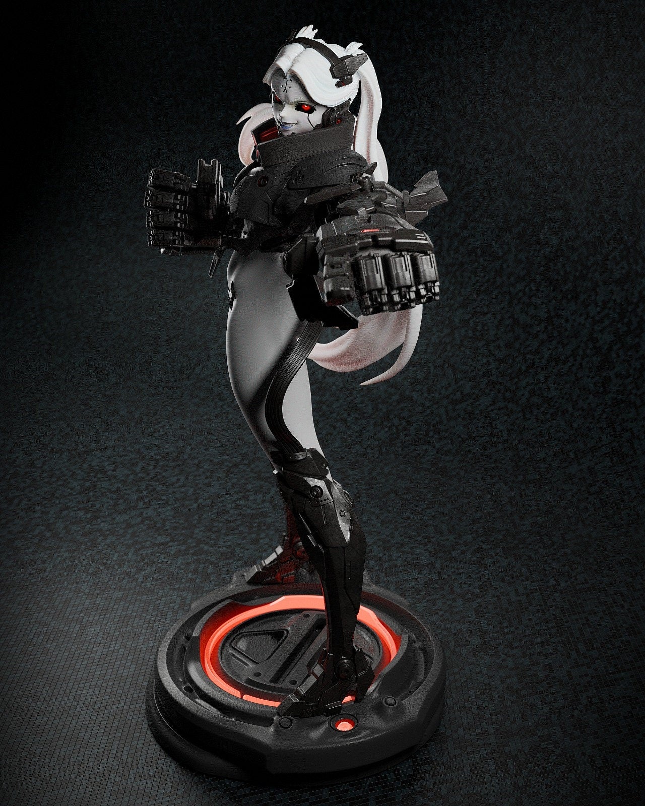 Rebecca x Adam Smasher Fusion - Cyberpunk Edgerunners - 3D Resin 16k Print