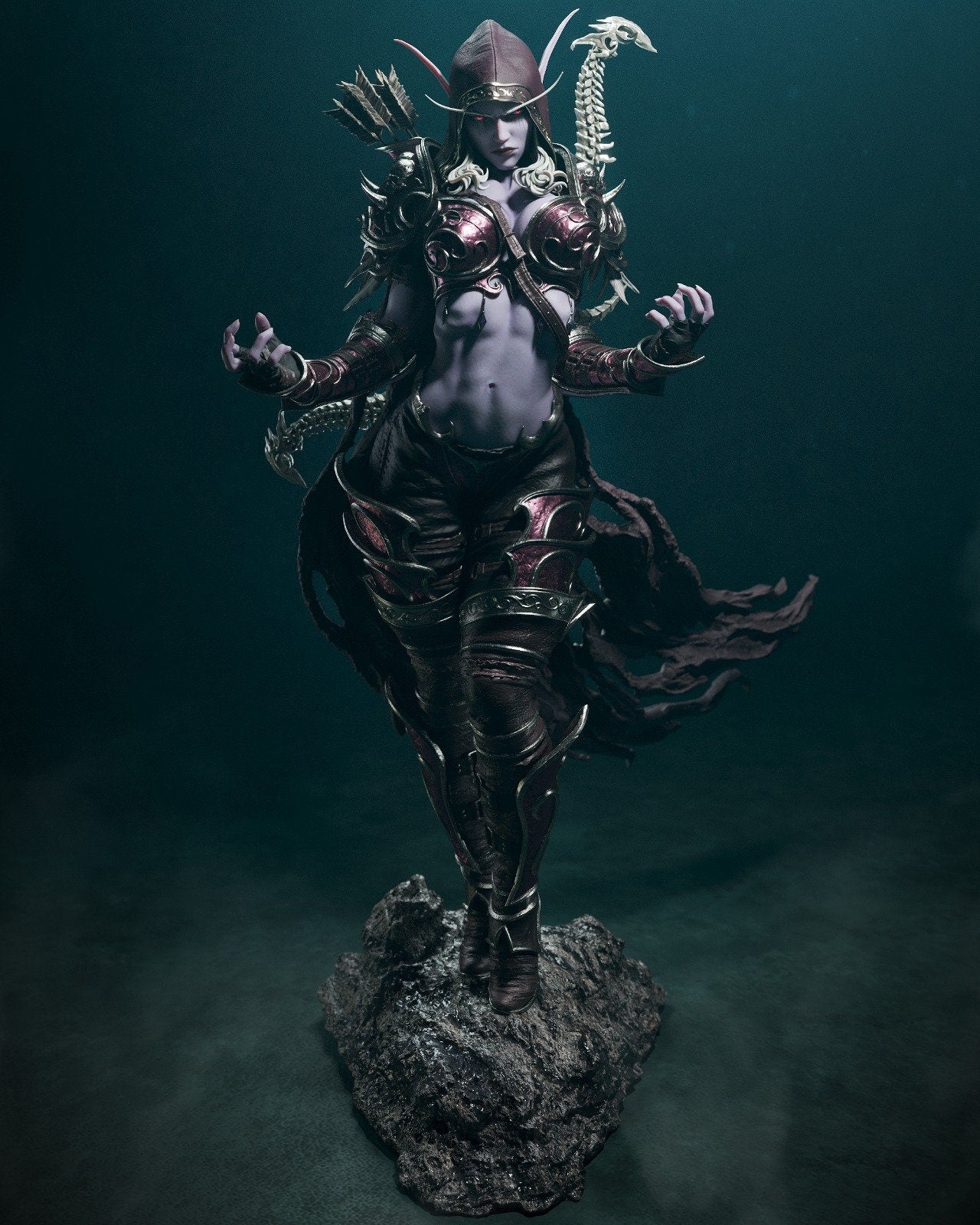 Sylvanas - The Banshee Queen from World of Warcraft - 3D Resin 16k Print