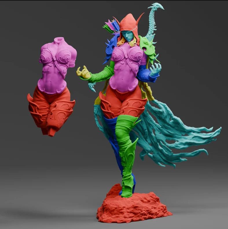 Sylvanas - The Banshee Queen from World of Warcraft - 3D Resin 16k Print