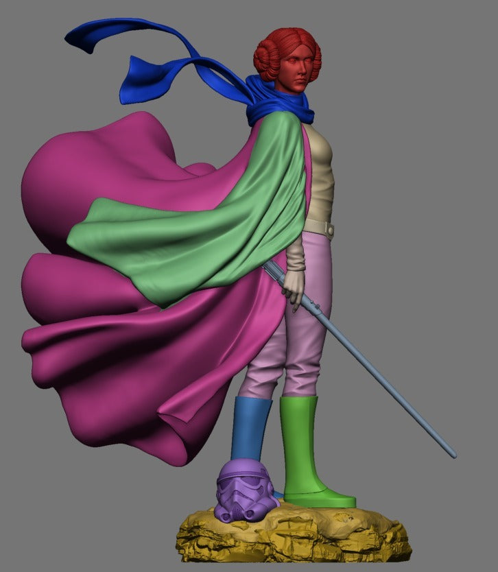 Princess Leia - The Rebel Leader from Star Wars - 3D Resin 16k Print