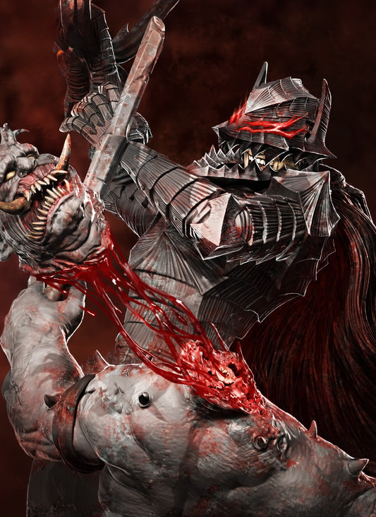 Guts - The Black Swordsman from Berserk - 3D Resin 16k Print