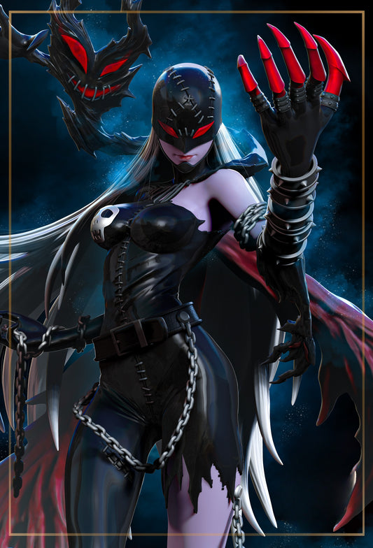 Lady Devimon - The Dark Queen of Digimon - 3D Resin 16k Print