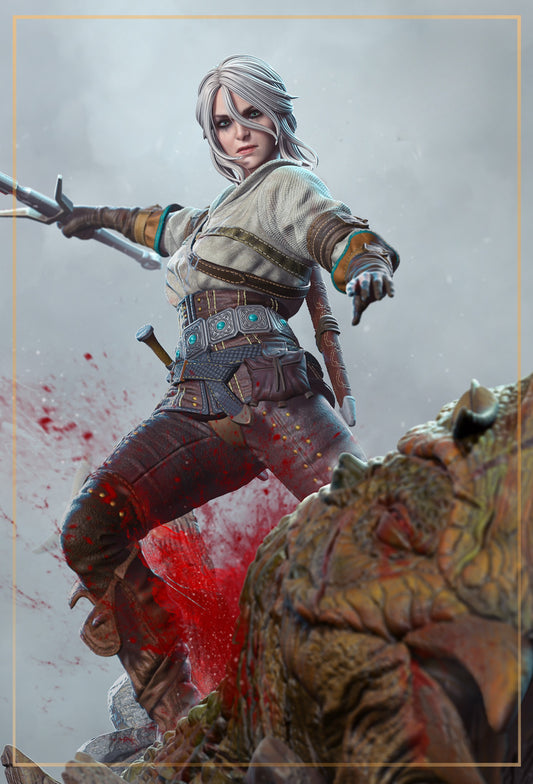 Ciri - The Witcher - 3D Resin 16k Print