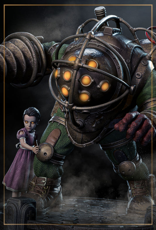 Bouncer - The Fearsome Big Daddy from BioShock - 3D Resin 16k Print