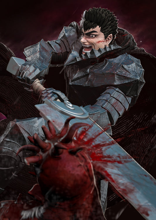 Guts - The Black Swordsman from Berserk - 3D Resin 16k Print