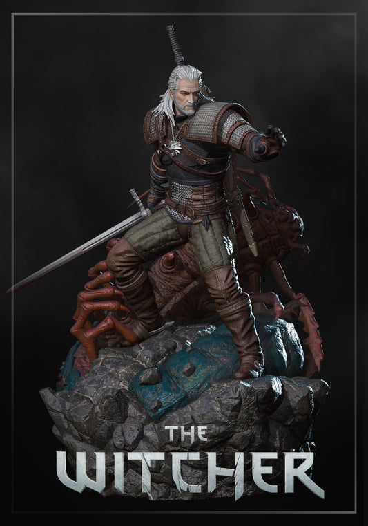 Geralt of Rivia - The White Wolf from The Witcher - 3D Resin 16k Print