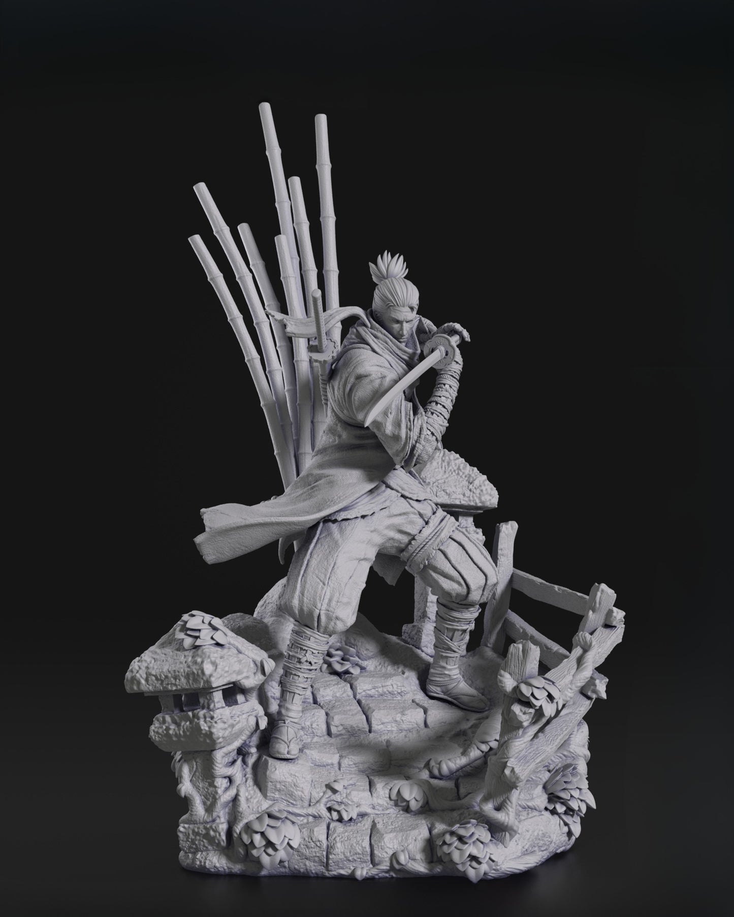 Sekiro - The One Armed Wolf from Sekiro: Shadows Die Twice - 3D Resin 16k Print