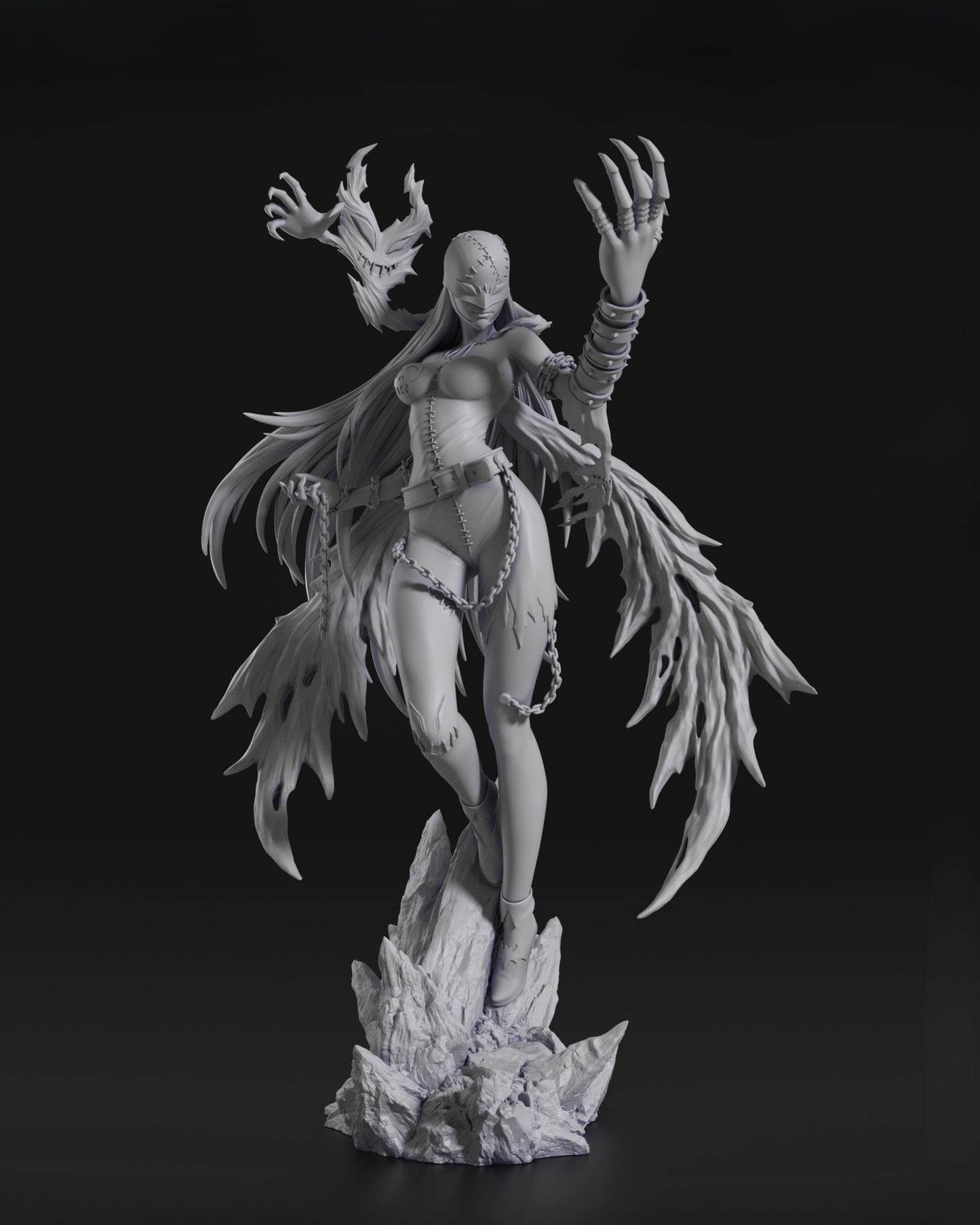 Lady Devimon - The Dark Queen of Digimon - 3D Resin 16k Print