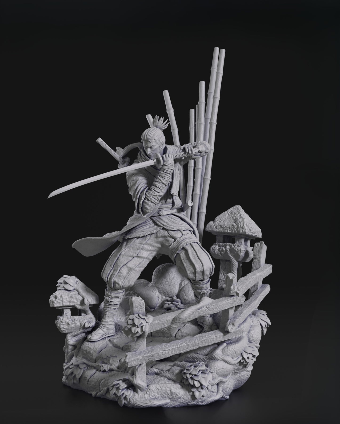 Sekiro - The One Armed Wolf from Sekiro: Shadows Die Twice - 3D Resin 16k Print