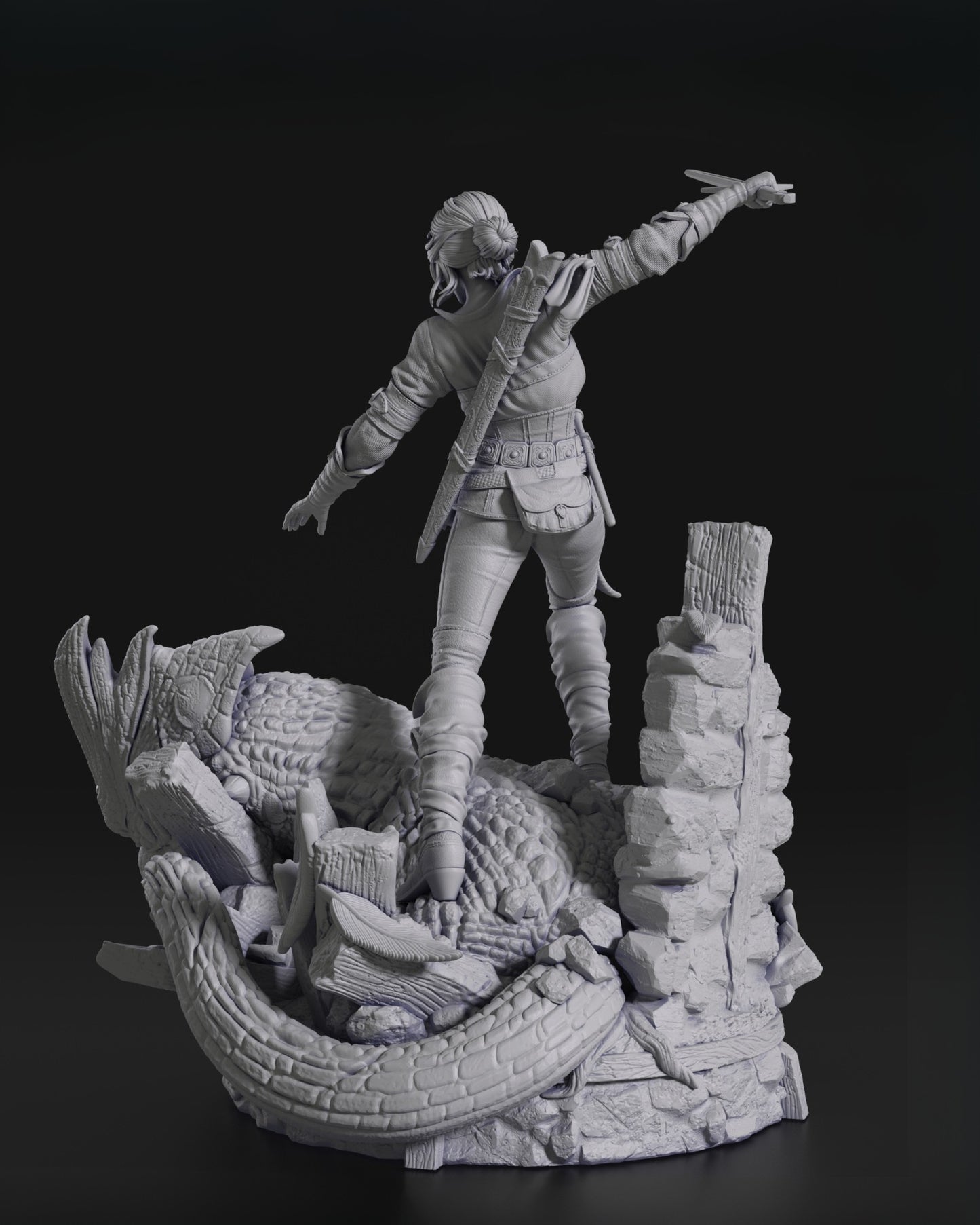 Ciri - The Witcher - 3D Resin 16k Print