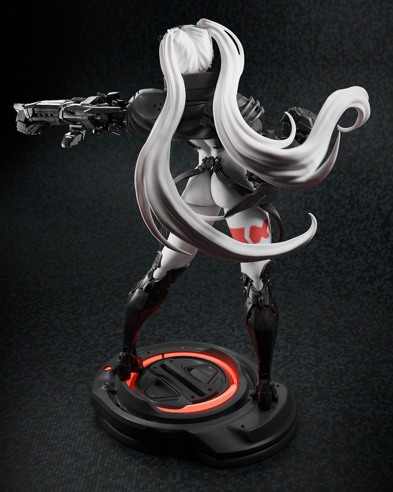 Rebecca x Adam Smasher Fusion - Cyberpunk Edgerunners - 3D Resin 16k Print